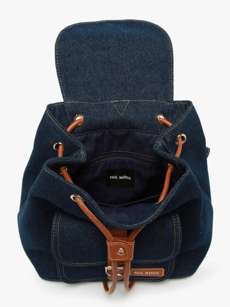 Rugzak Paul marius Blauw denim brut BAROUDEB ander zicht 2